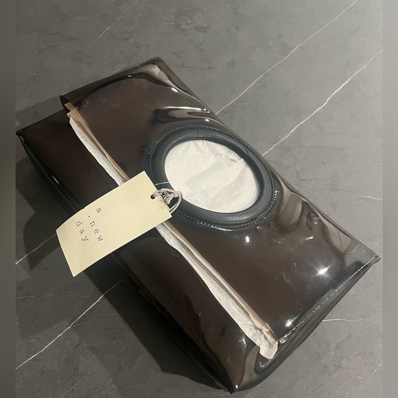 A New Day clear foldable clutch bag with inside bag - Picture 2 of 3